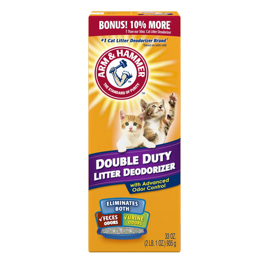Ultimate Double Duty Cat Litter Deodorizer & Pet Odor Eliminator - 33 Oz Box